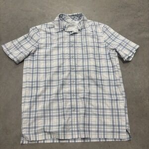 511 Tactical Series Men's Button Up Shirt Sz Small Blue Covert Performance Plaid